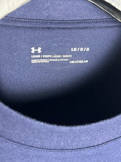 Under Armour Heat Gear Blue Round Neck - LG