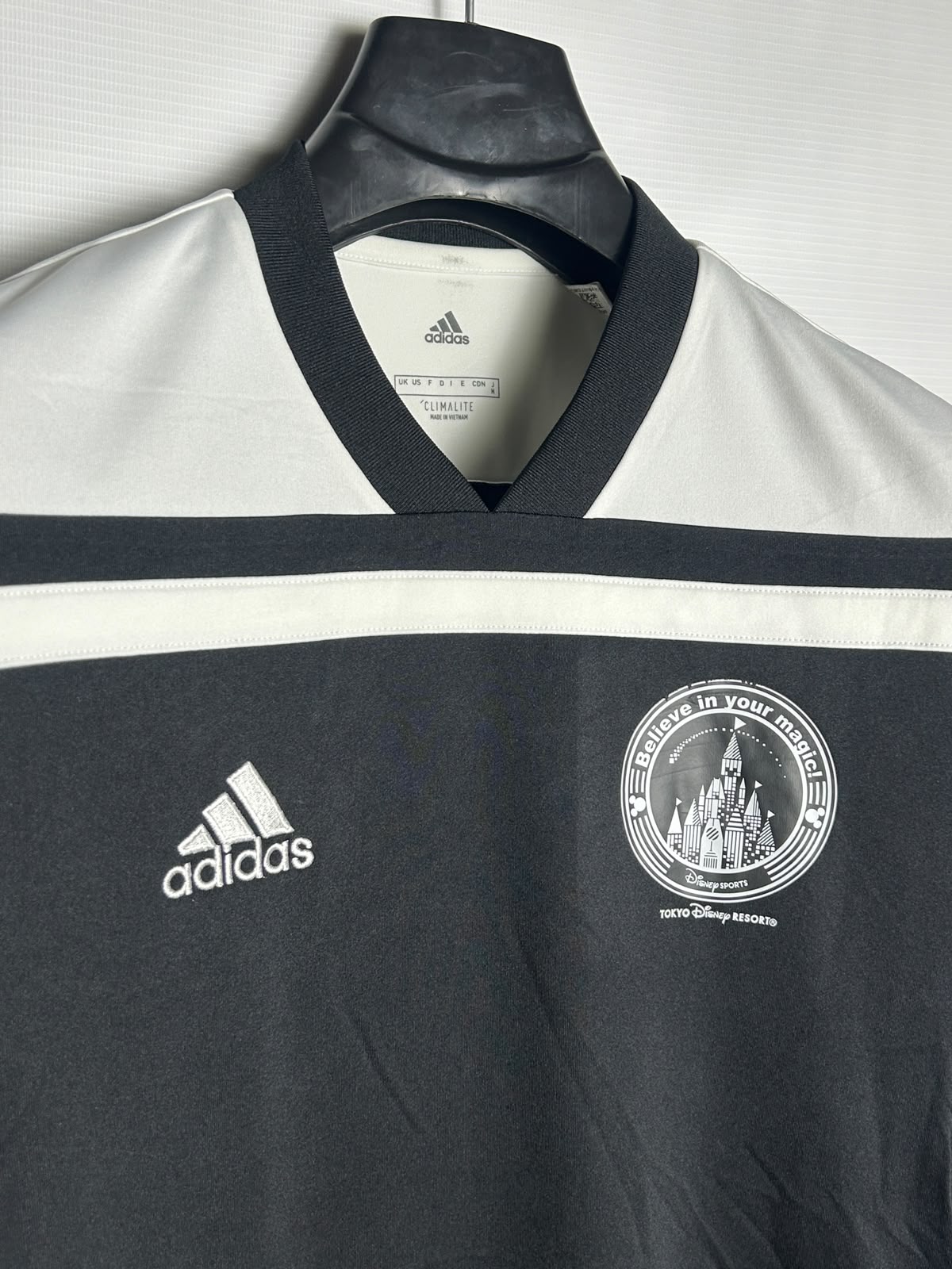 Adidas Climalite White V Neck - Medium