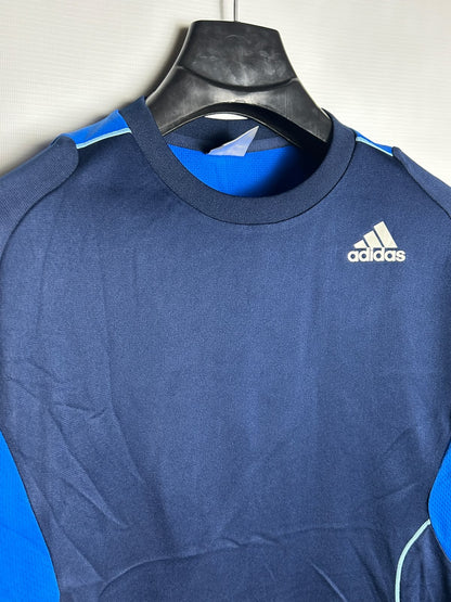 Adidas Blue Round Neck - Large