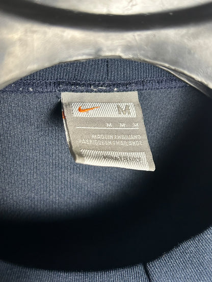 Nike Fit Dry Big Logo Blue Round Neck - Medium