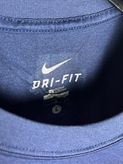 Nike Dri Fit Big Logo Destroy Excuses Round Neck - Large