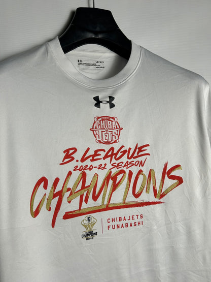 Under Armour Heat Gear Big Logo White Round Neck - LG