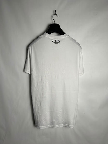 Under Armour Heat Gear Big Logo White Round Neck - LG