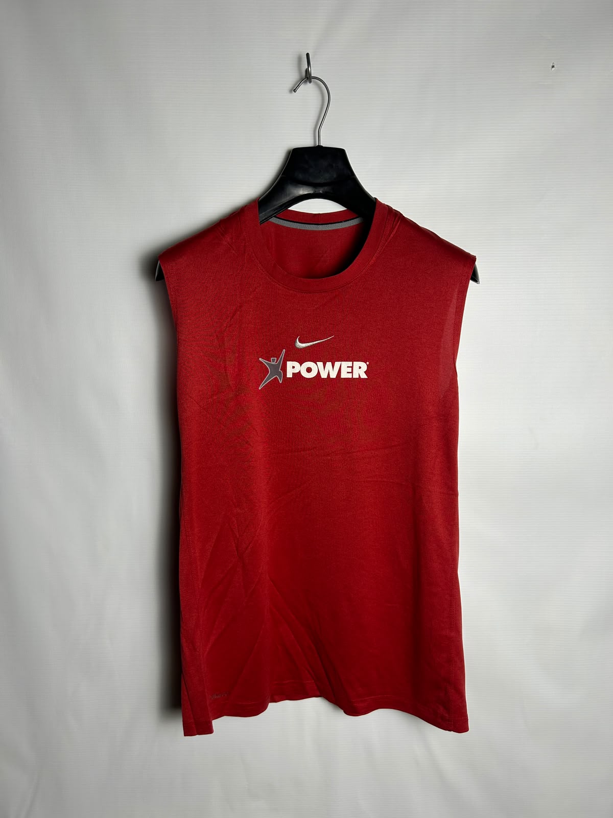 Nike Power Logo Red Round Neck - Large