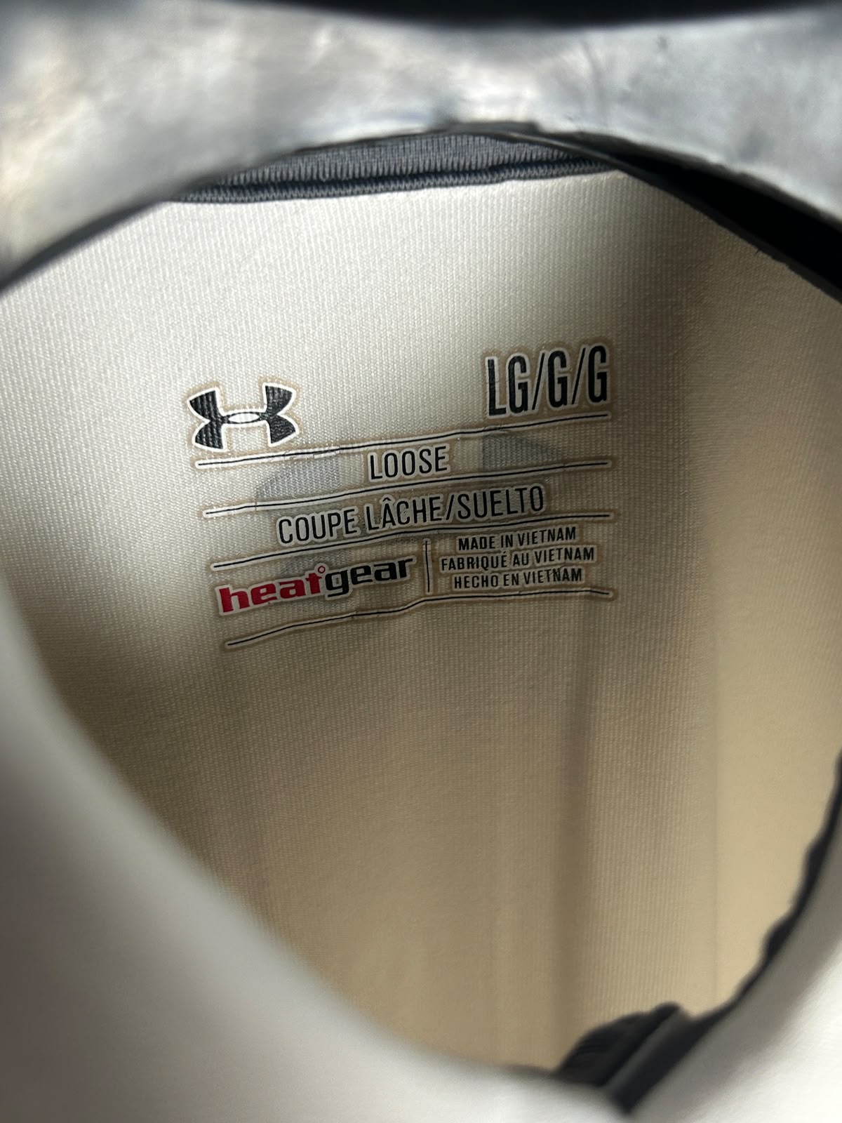 Under Armour Heat Gear White Polo - LG