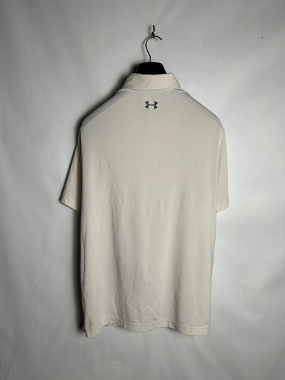 Under Armour Heat Gear White Polo - LG