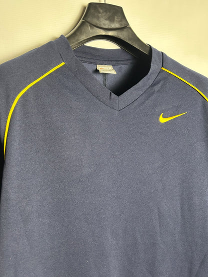 Nike Fit Dry Blue V Neck - Large