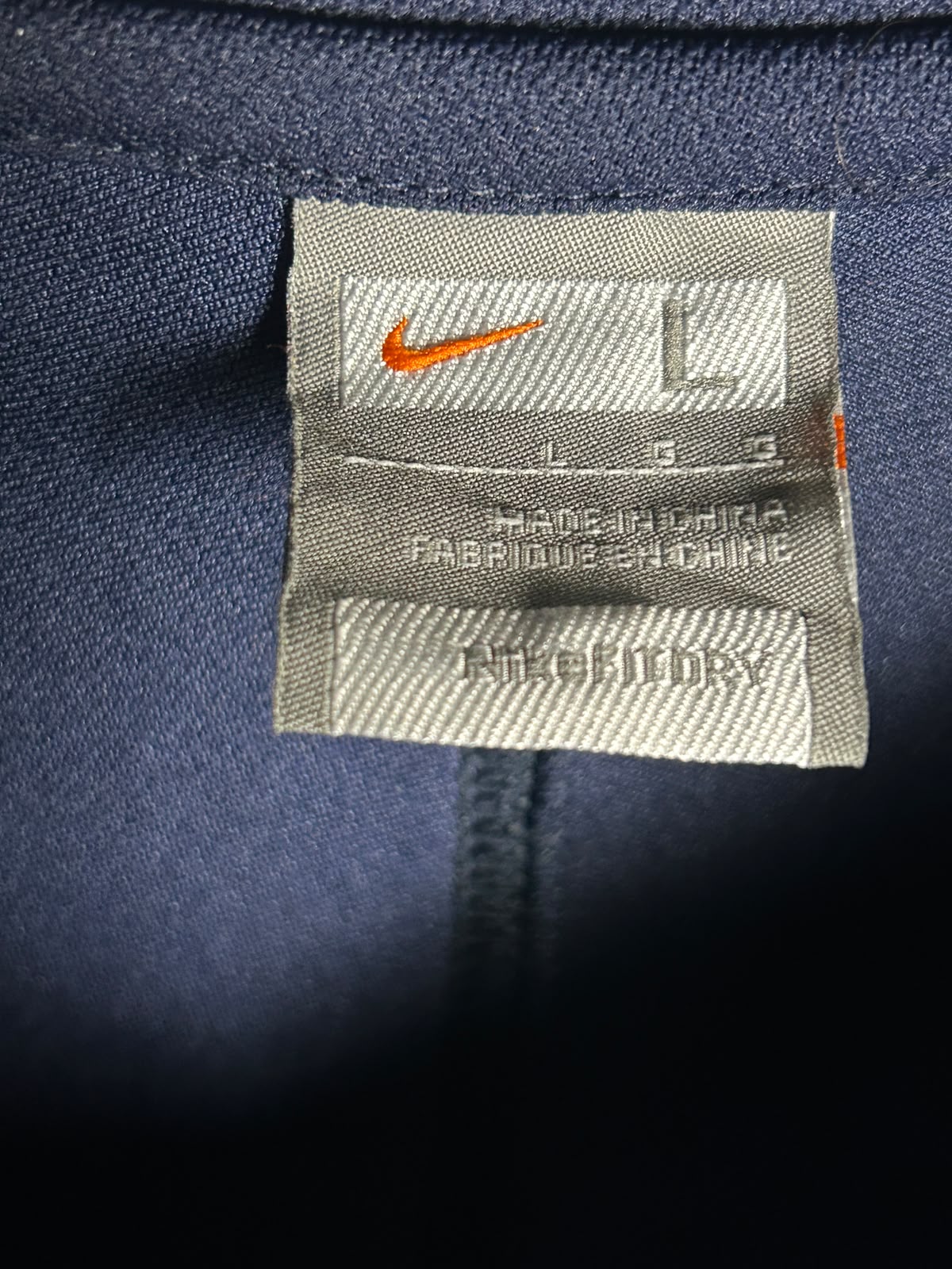 Nike Fit Dry Blue V Neck - Large