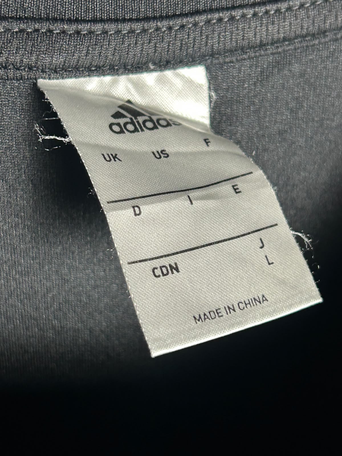 Adidas Black Round Neck - Large