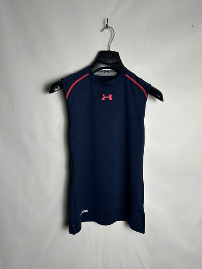 Under Armour Heat Gear Blue Round Neck - LG