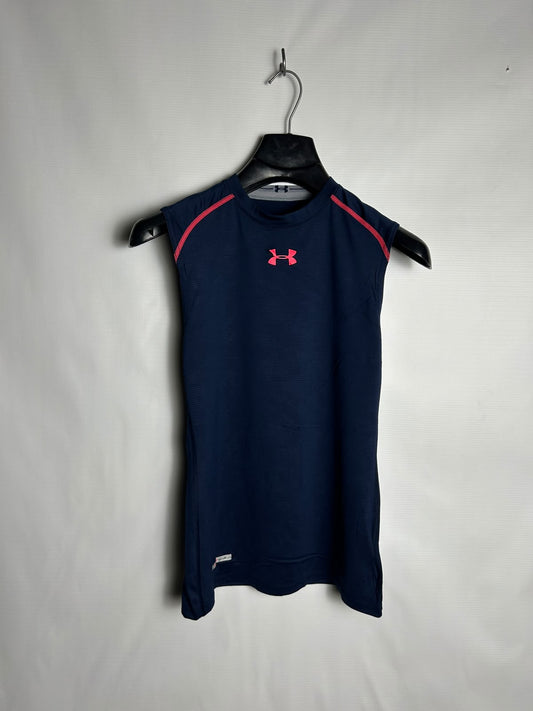 Under Armour Heat Gear Blue Round Neck - LG
