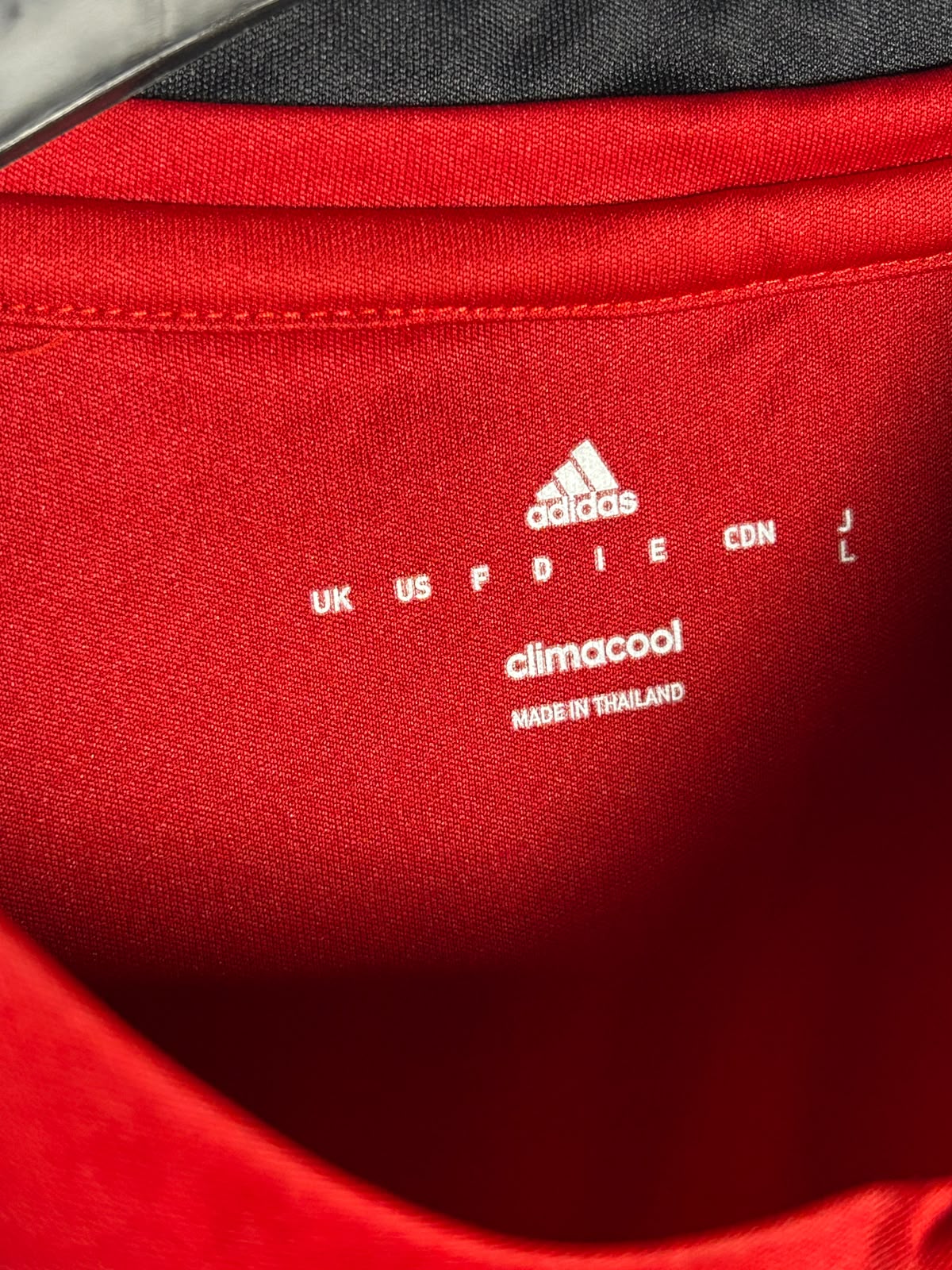 Adidas Climacool Big Logo Red Round Neck - Large