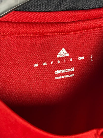 Adidas Climacool Big Logo Red Round Neck - Large