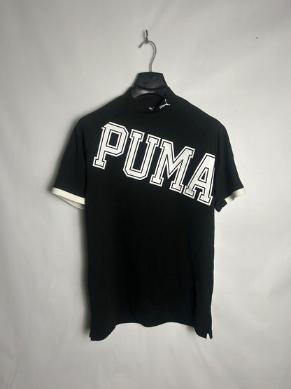 Puma Big Logo Black Mock Neck - Medium