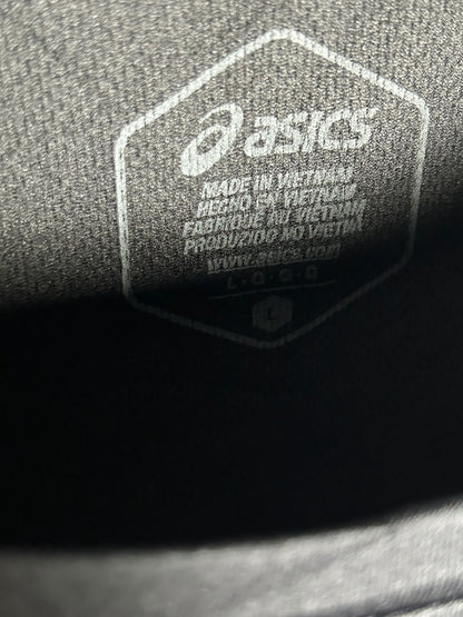Asics Big Logo Black Round Neck - Large