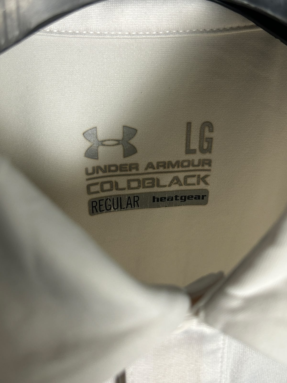 Under Armour Cold Gear White Polo - LG