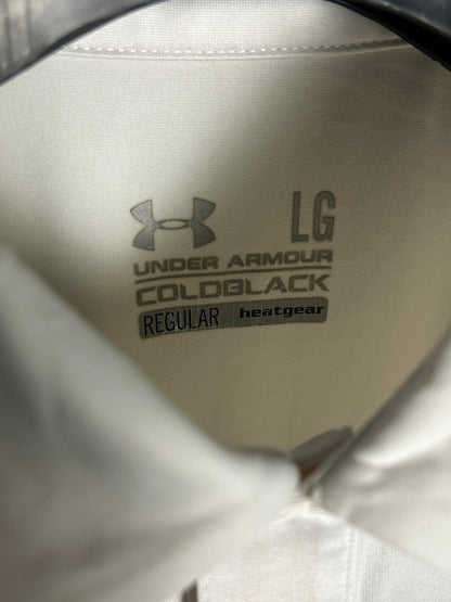 Under Armour Cold Gear White Polo - LG