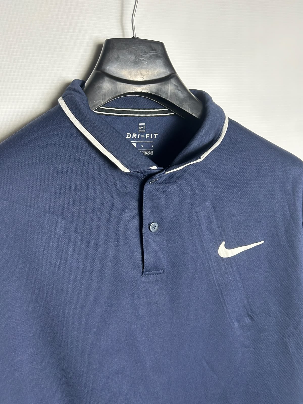Nike Dri Fit Blue Polo - Large