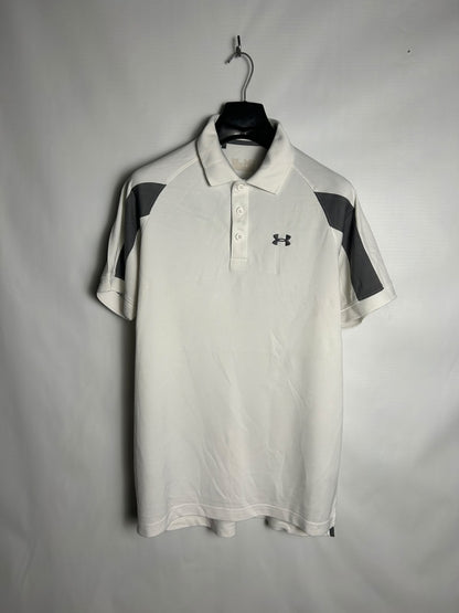 Under Armour White Polo - Medium