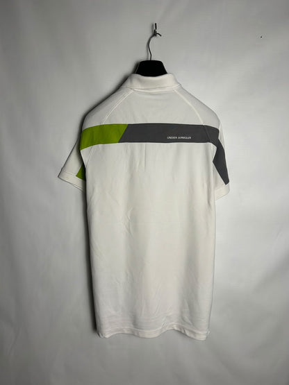 Under Armour White Polo - Medium