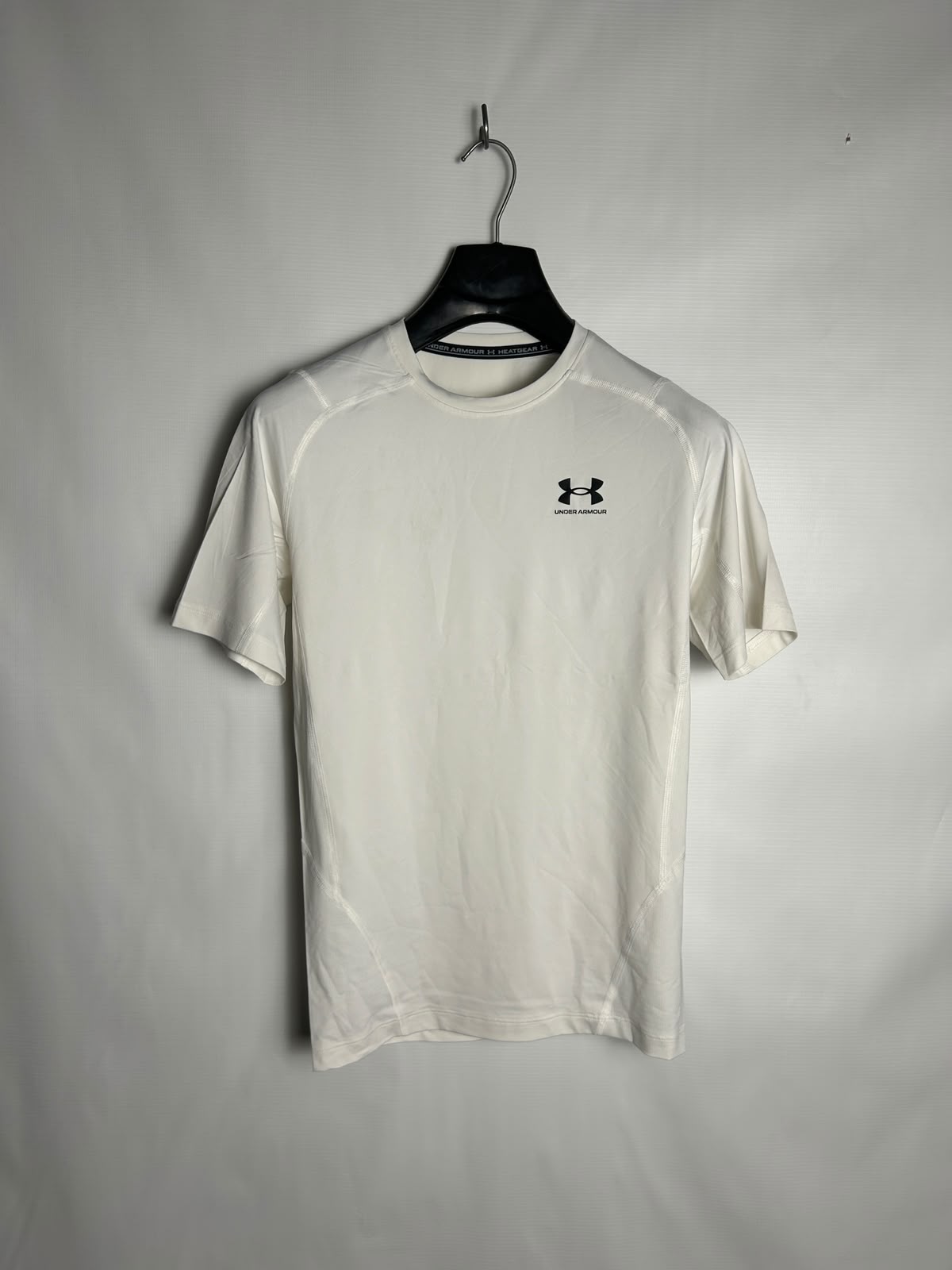 Under Armour Heat Gear White Round Neck - Large