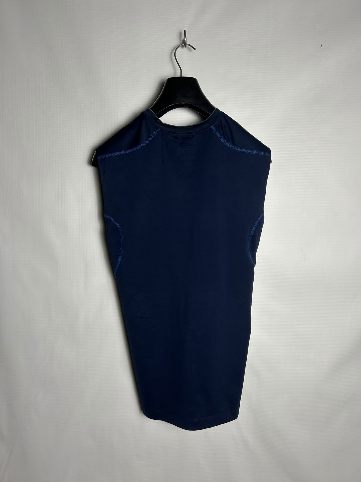 Nike Pro Combat Dri Fit Blue Round Neck - XL
