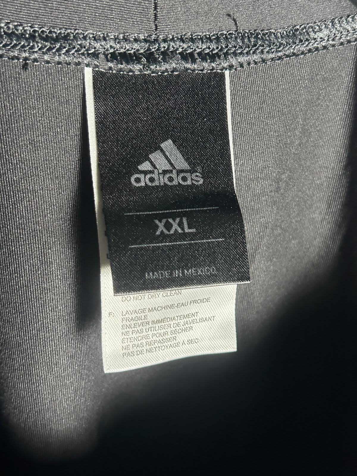Adidas Black Round Neck - XXL