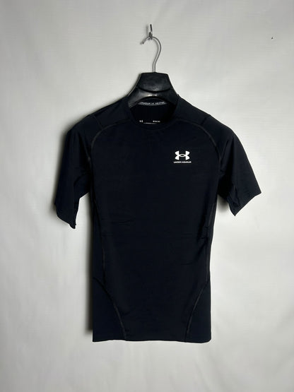 Under Armour Heat Gear Black Round Neck - Medium