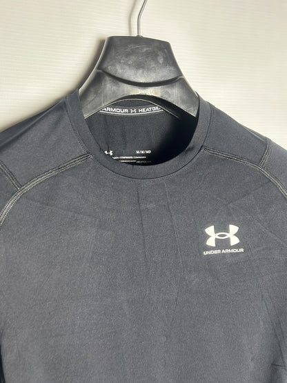Under Armour Heat Gear Black Round Neck - Medium