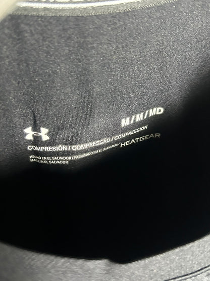 Under Armour Heat Gear Black Round Neck - Medium