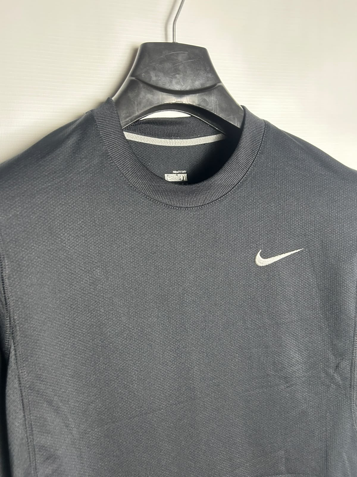 Nike Fit Dry Black Round Neck - Medium