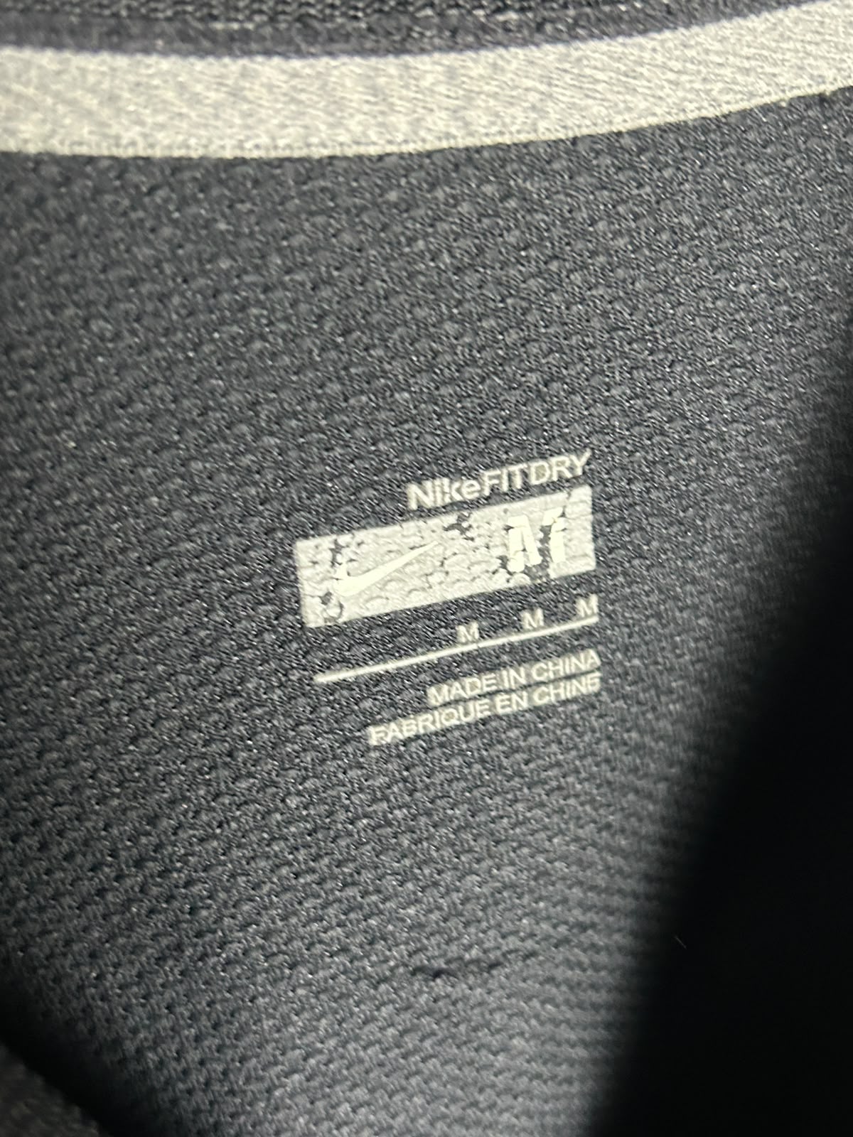 Nike Fit Dry Black Round Neck - Medium