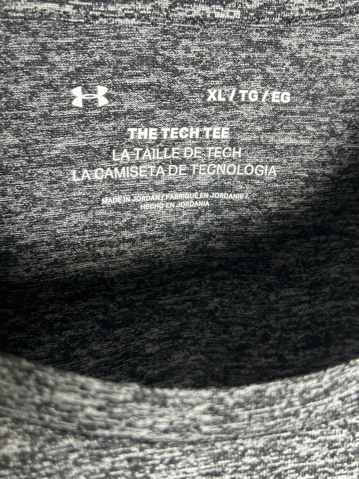 Under Armour The Tech Tee Grey Round Neck - XL