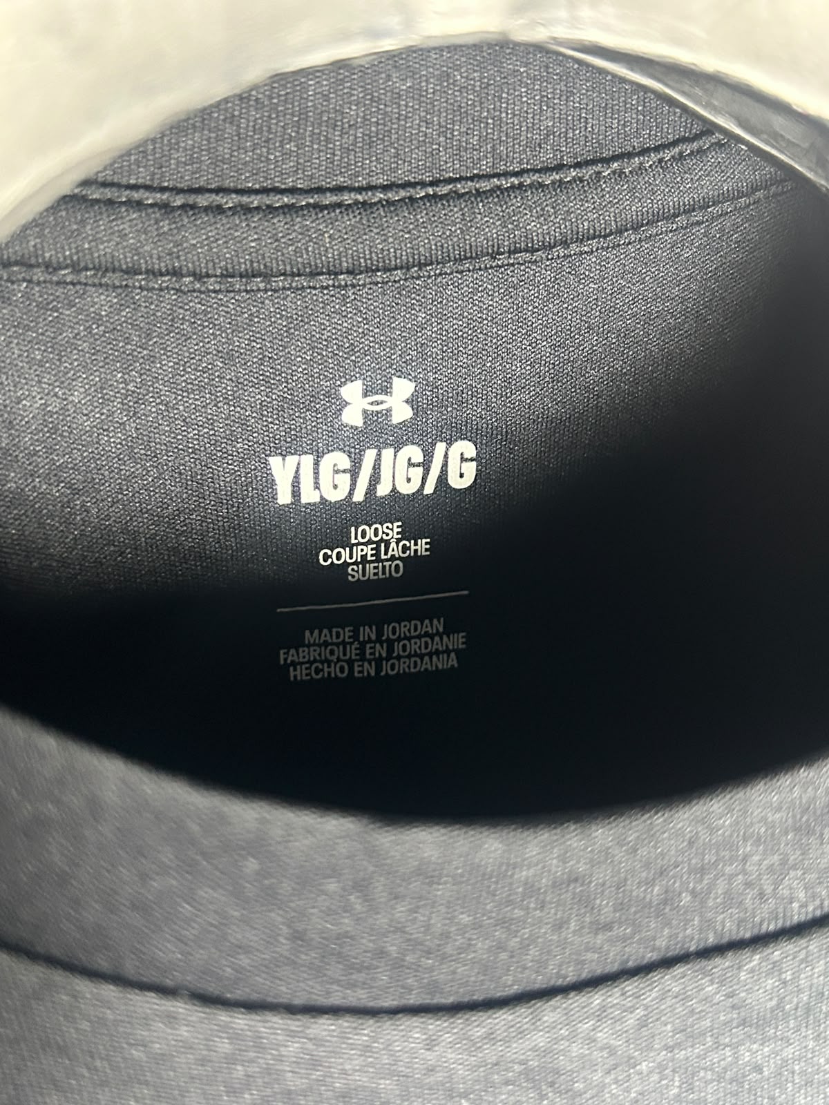 Under Armour Black Big Logo Full Sleeves Round Neck - YLG