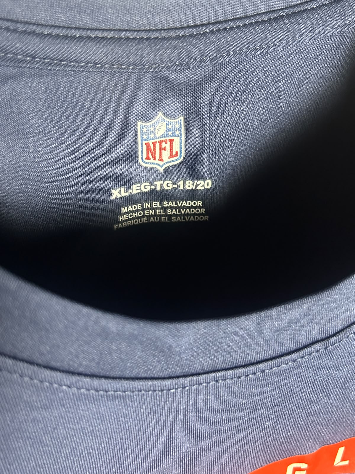 NFL Big Logo Blue Round Neck - XL