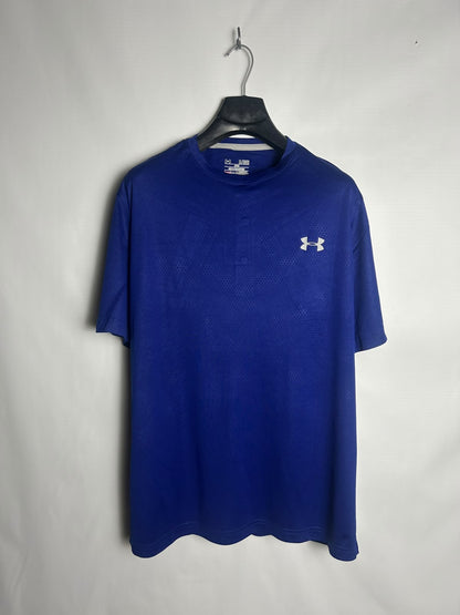 Under Armour Heat Gear Blue Round Neck - XL