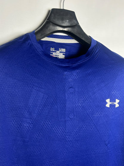 Under Armour Heat Gear Blue Round Neck - XL