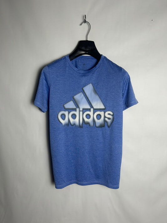 Adidas Big Logo Blue Round Neck - Large