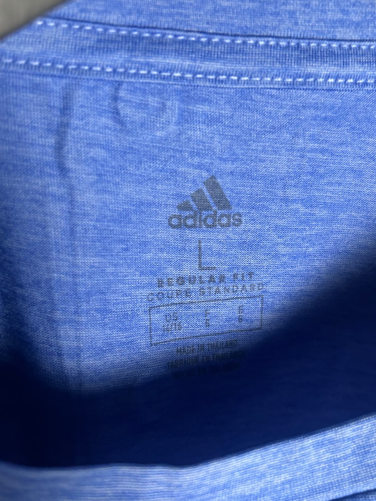 Adidas Big Logo Blue Round Neck - Large