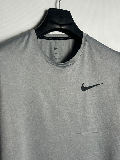Nike Dri Fit Grey Round Neck - Small