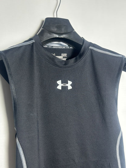 Under Armour Heat Gear Black Round Neck - Small
