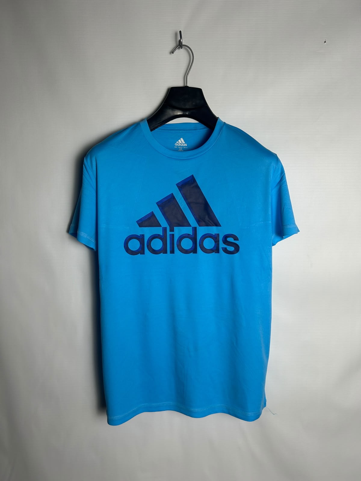 Adidas Big Logo Blue Round Neck - Large
