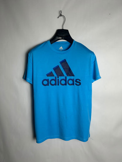 Adidas Big Logo Blue Round Neck - Large