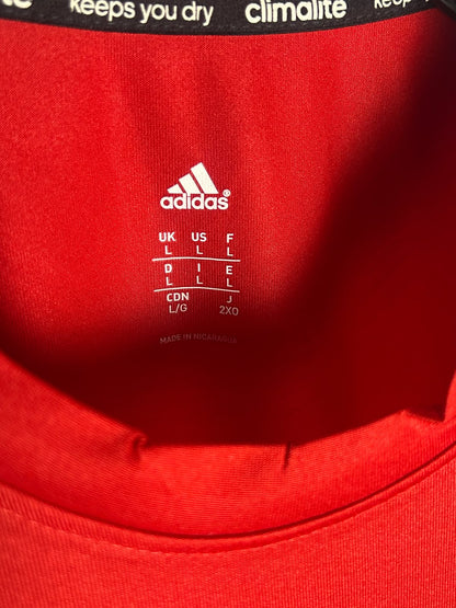 Adidas Red Round Neck - Large