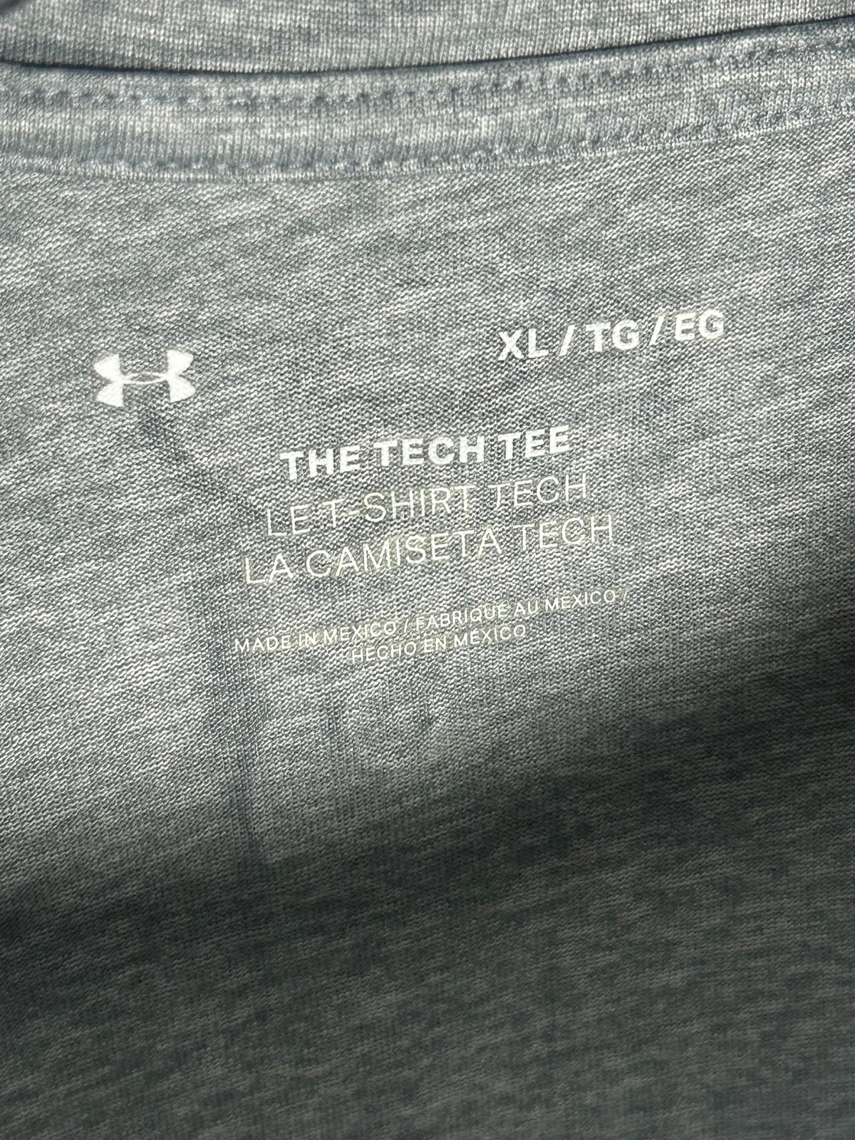 Under Armour The Tech Tee Grey Round Neck - XL