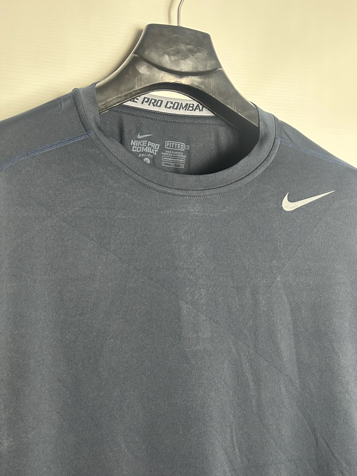 Nike Pro Combat Dri Fit Full Sleeves Round Neck - XL