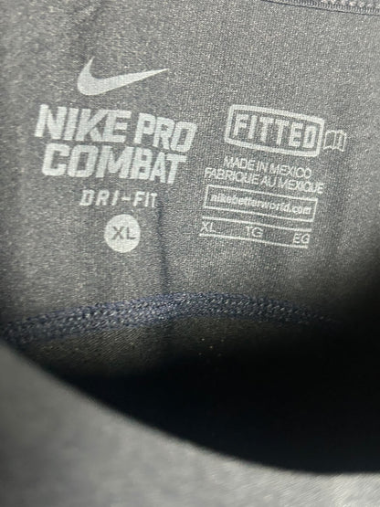 Nike Pro Combat Dri Fit Full Sleeves Round Neck - XL