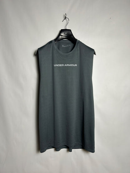 Under Armour Big Logo Grey Round Neck - XL