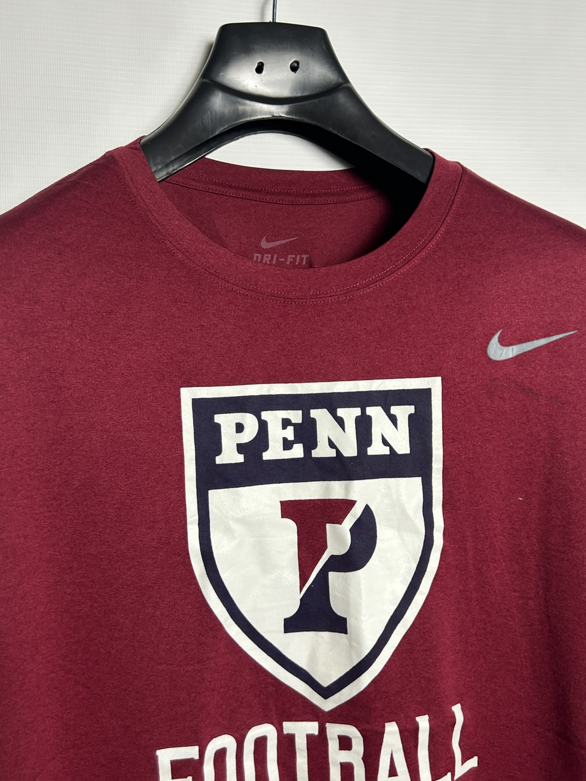 Nike Dri Fit Big Logo Red Round Neck - XL