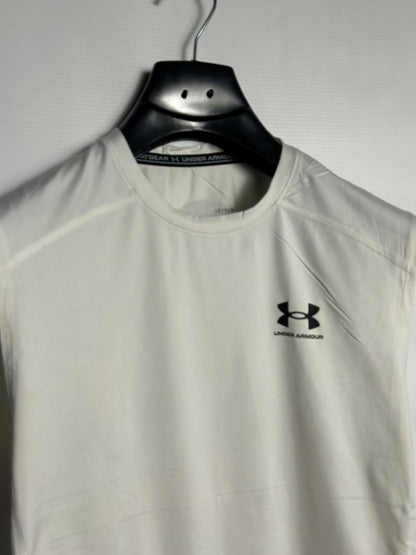 Under Armour Heat Gear Round Neck White - LG